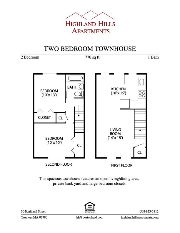 Two Bedroom Floor Plan